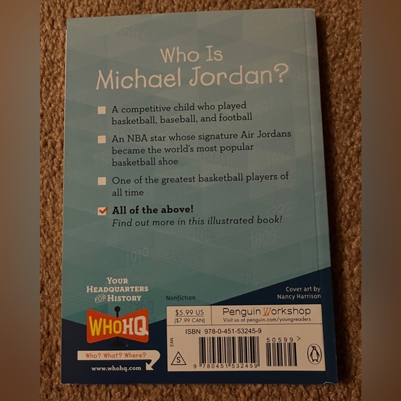 New! Lot of 3 Who Was / What Is Books - Babe Ruth, Michael Jordan, NASA - Picture 5 of 7